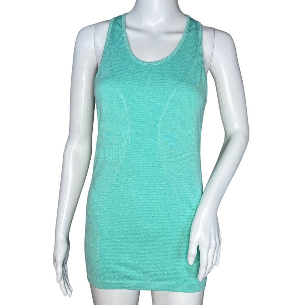 ZYIA Active Tank Womens Small Green Copper Charged Racerback Workout Athleisure
